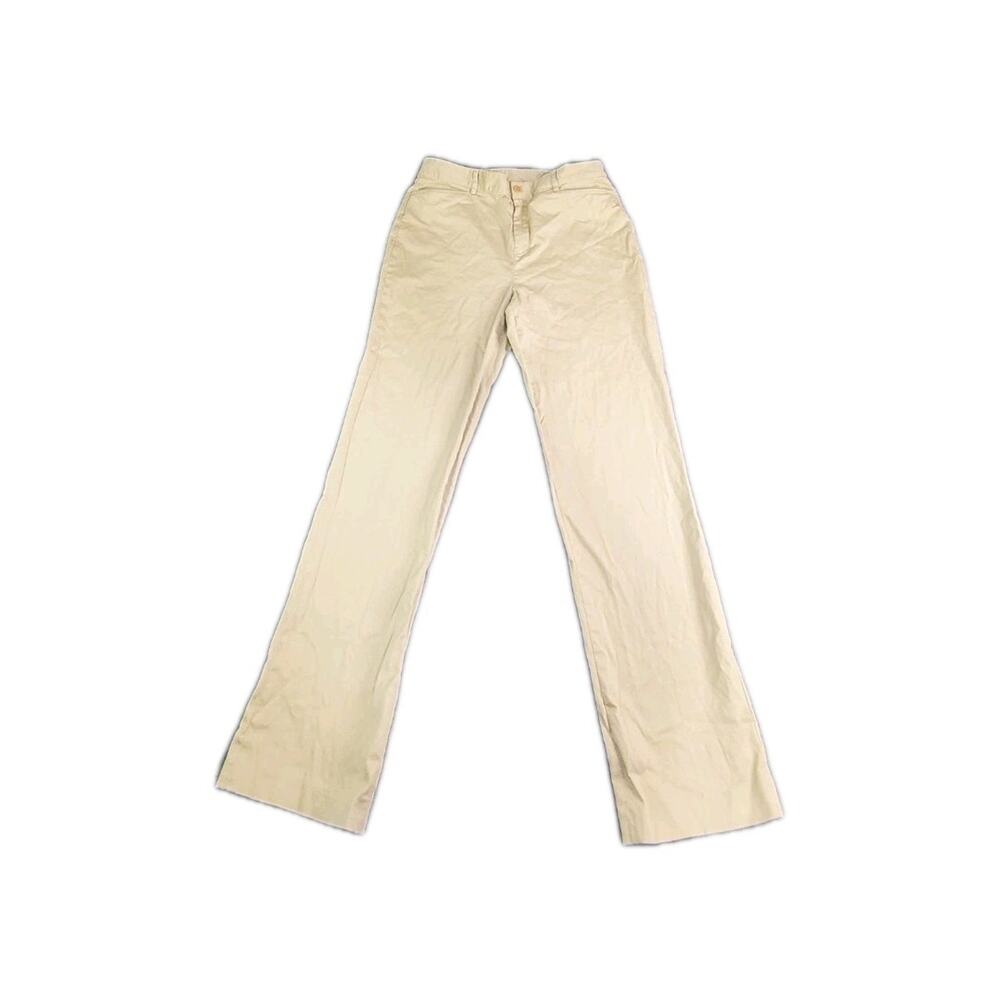Lauren Ralph Lauren Sz 10 Corduroy Pants Womens Tan Stretch 2 Pocket Casual C23